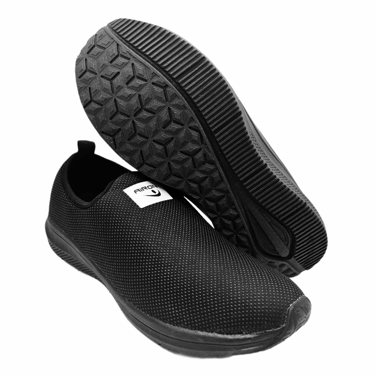 Tênis Ortopédico Super Leve Airon Conforto e Estilo Preto 4