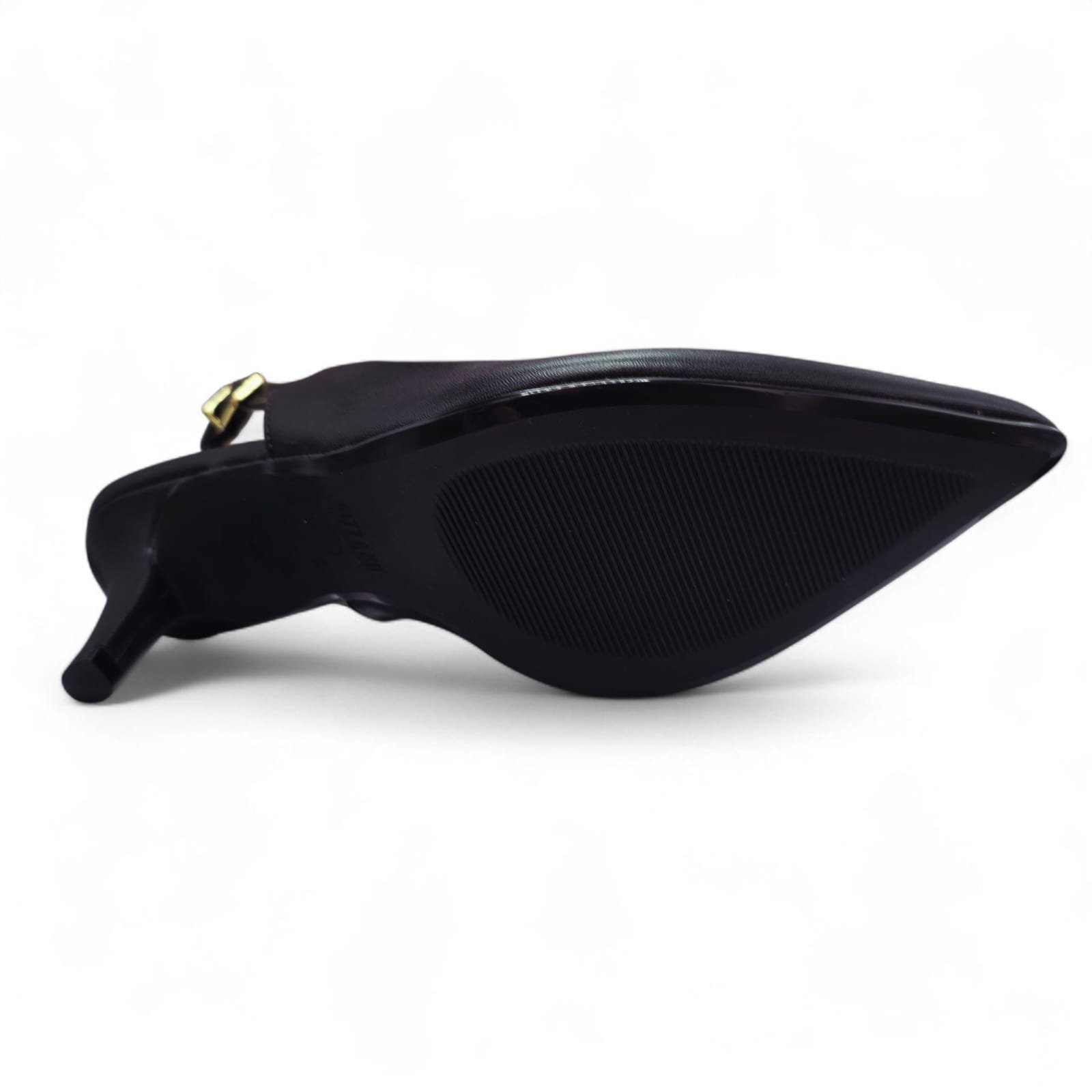 Sapato Vizzano Bico Fino Slingback Salto Fino 7cm Preto 6