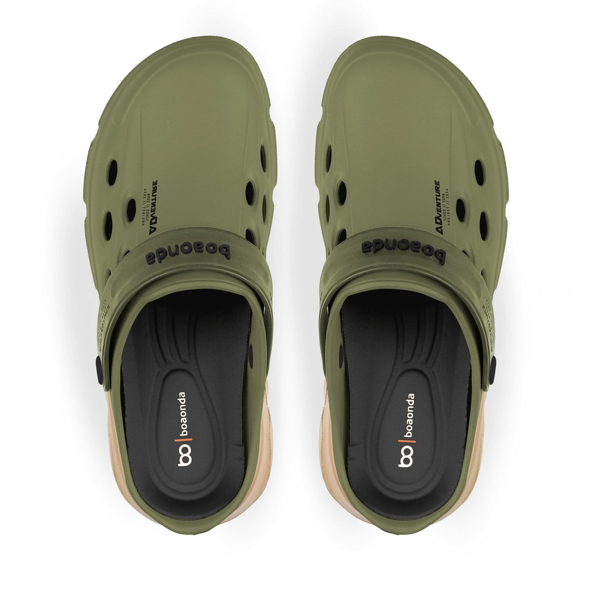 Sandália Ortopédica Boaonda Adventure Super Leve ? Conforto Verde/Bege 3