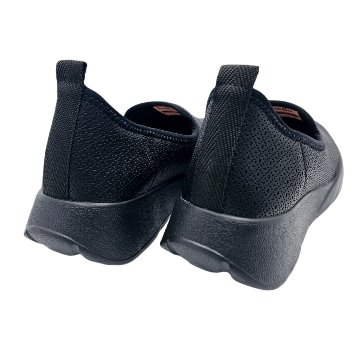 Tênis Piccadilly Fascite Anabela Médio Conforto e Estilo Preto 4