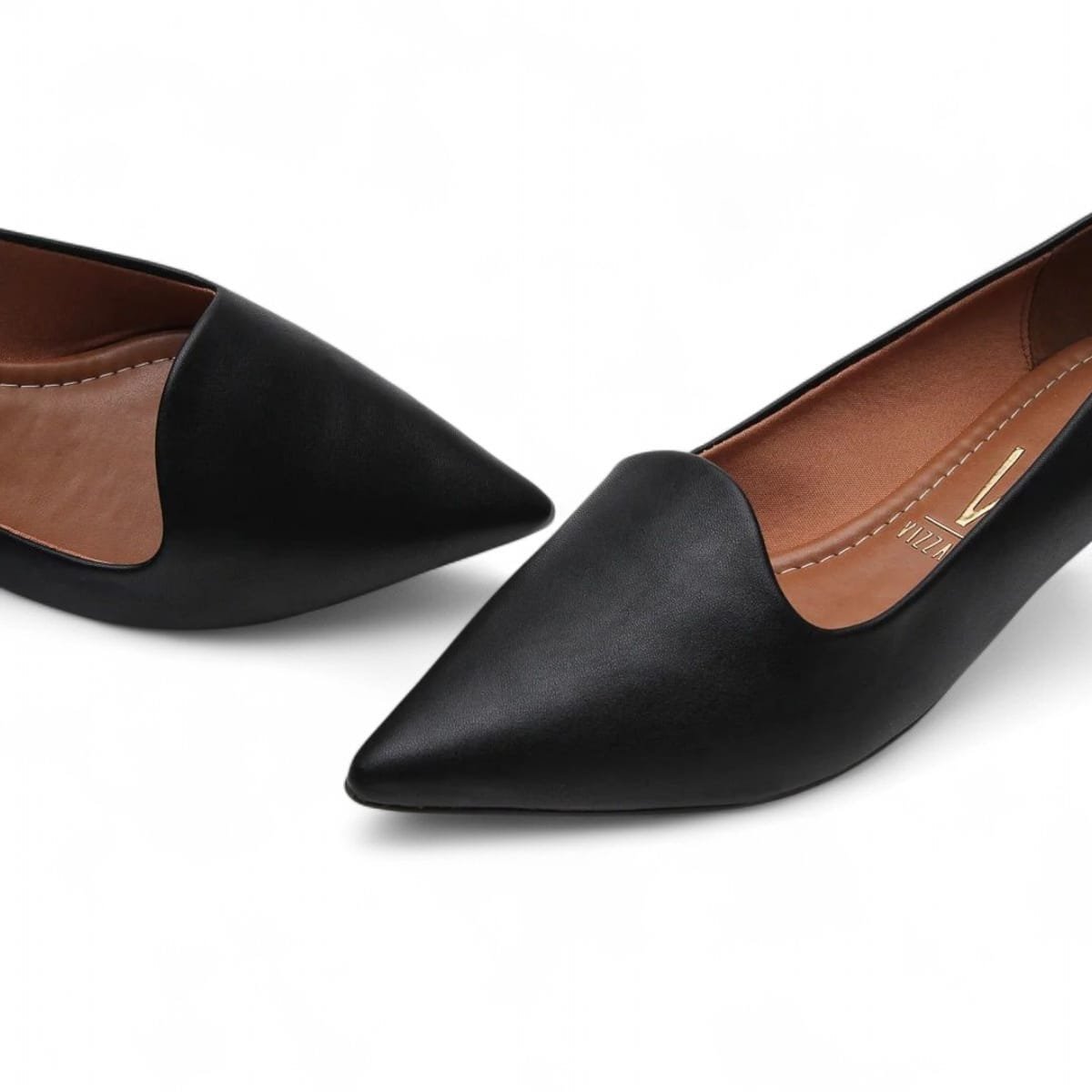 Sapatilha Vizzano Bico Fino Conforto Elegância Para Seus Pés Preto 4