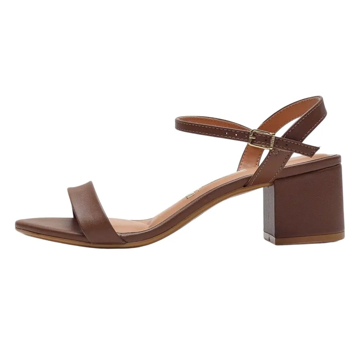 Sandália Vizzano Salto Bloco Elegância e Conforto Marrom 3