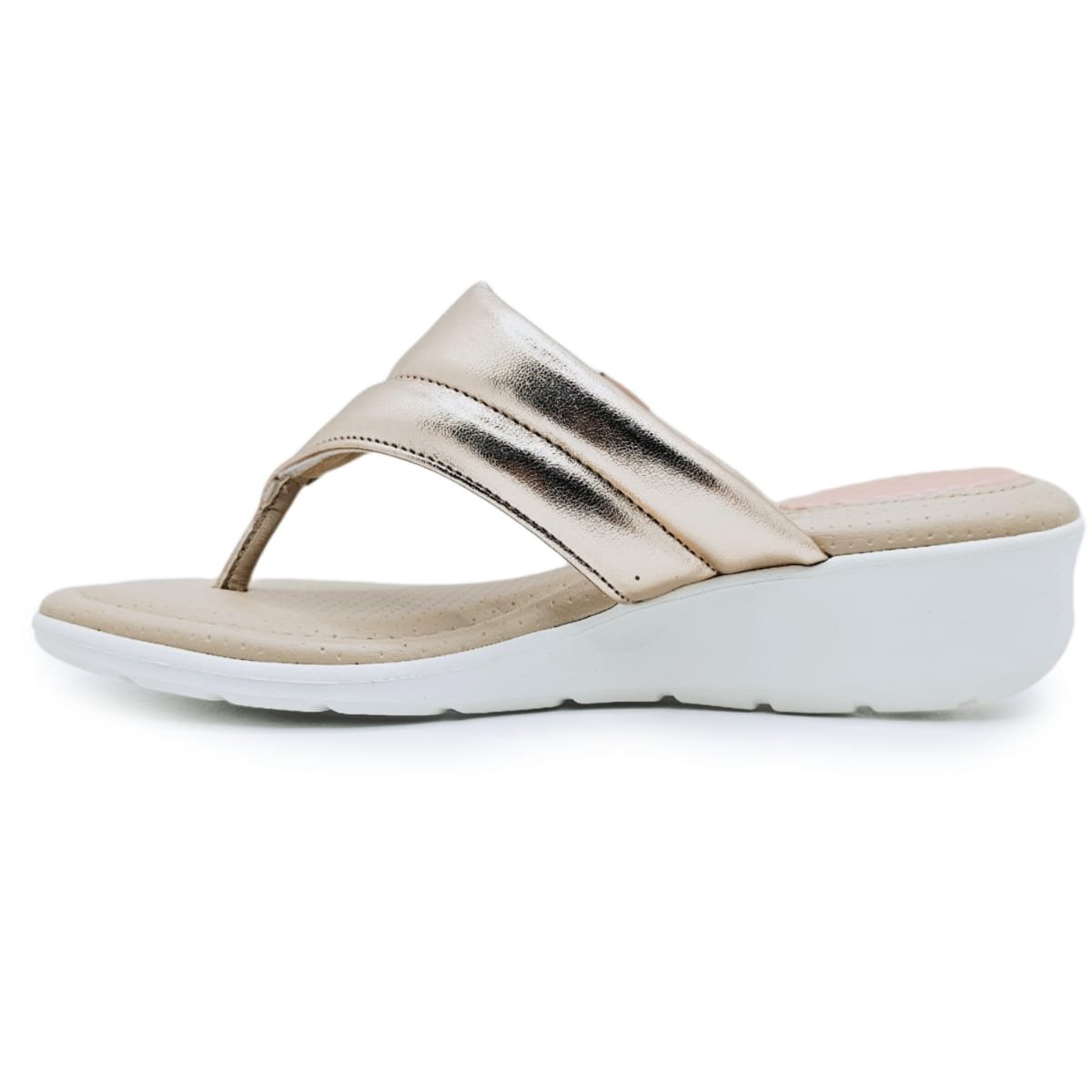 Chinelo Modare Acolchoado com Amortecedor Conforto e Estilo Ouro 4