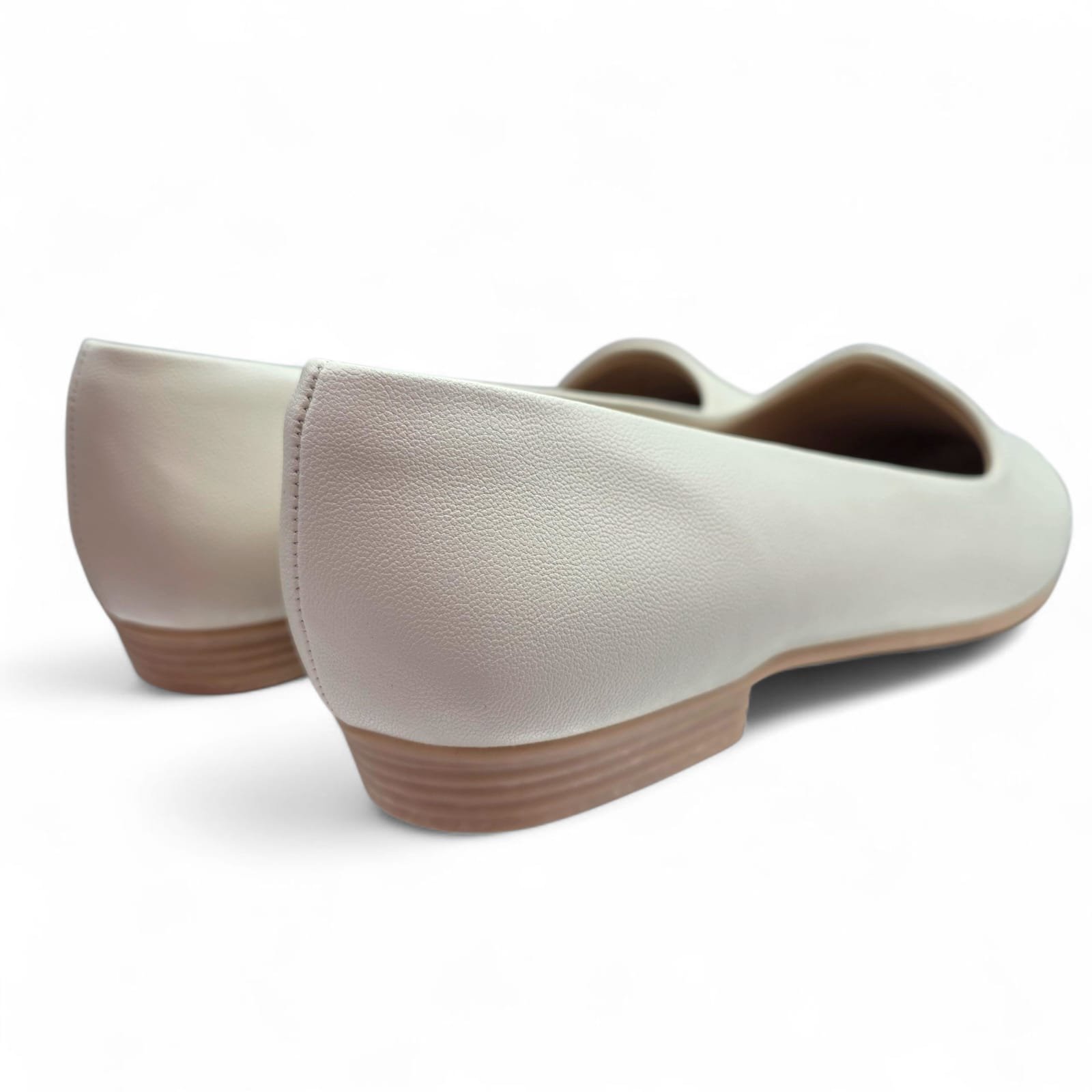 Sapatilha Piccadilly Raquel Salto Baixo Conforto e Elegância Off White 5