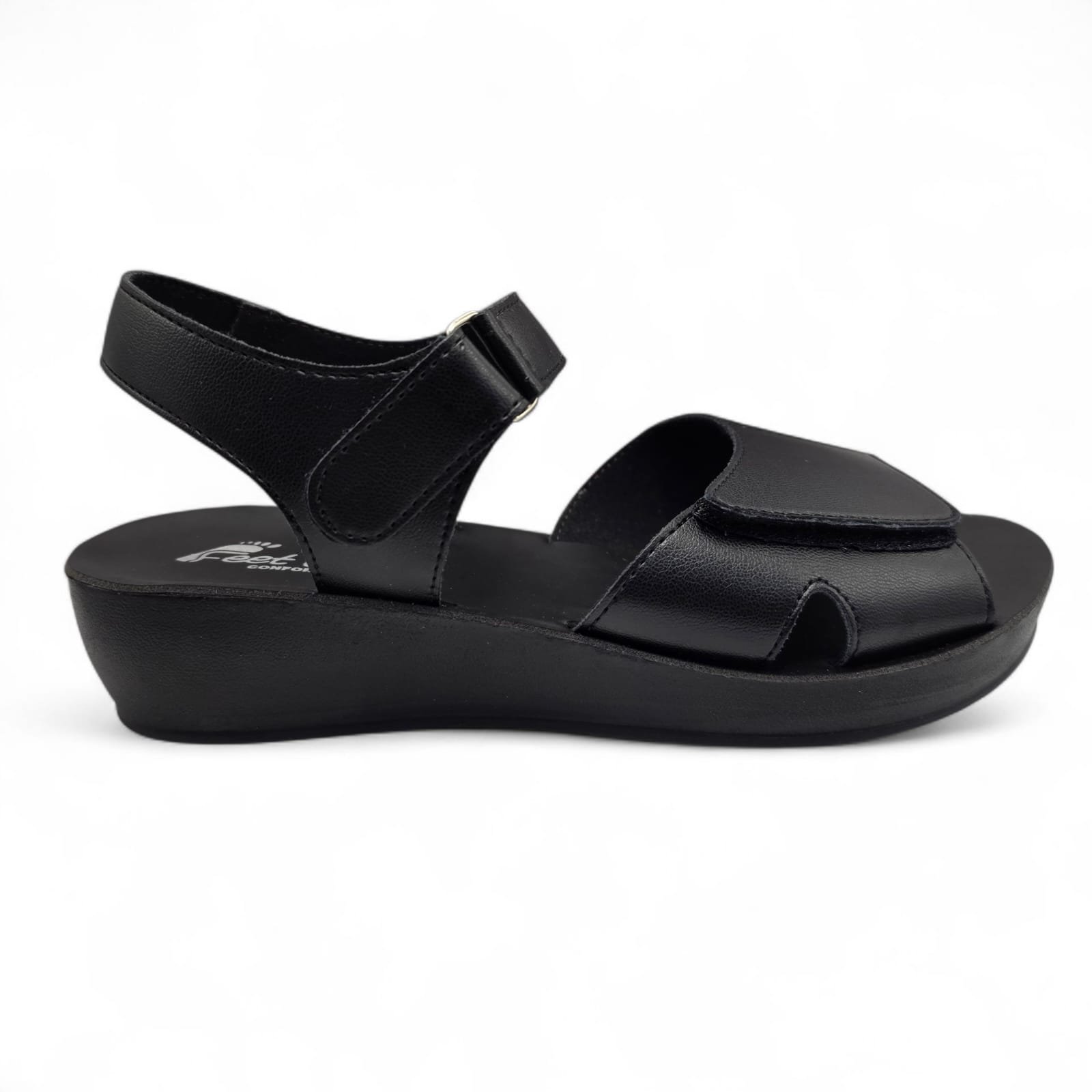 Sandália Feminina Ortopédica Ajustável Confortável Prática