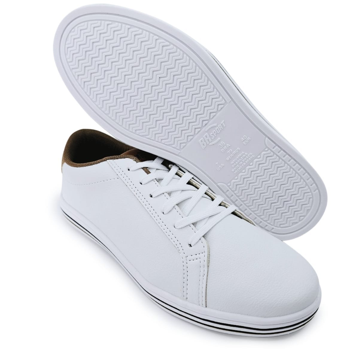 Sapatênis Casual Masculino BRsport: Conforto e Estilo Branco 5