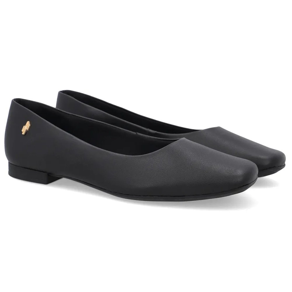 Sapatilha Usaflex Bico Quadrado: Conforto e Tendência Preto 2