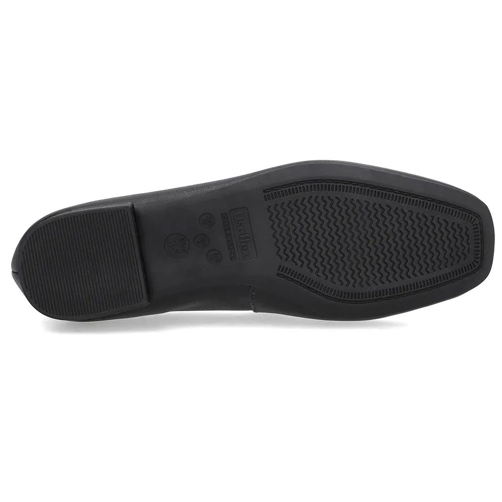 Sapatilha Usaflex Bico Quadrado: Conforto e Tendência Preto 5