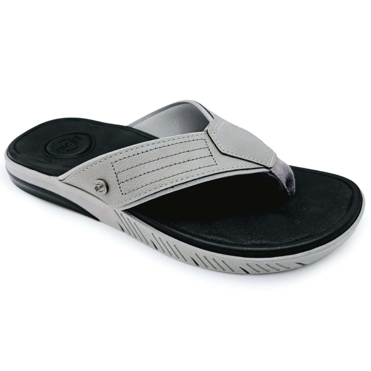 Chinelo Masculino Ortopédico BRspot Alta Absorção de Impacto Cinza 2