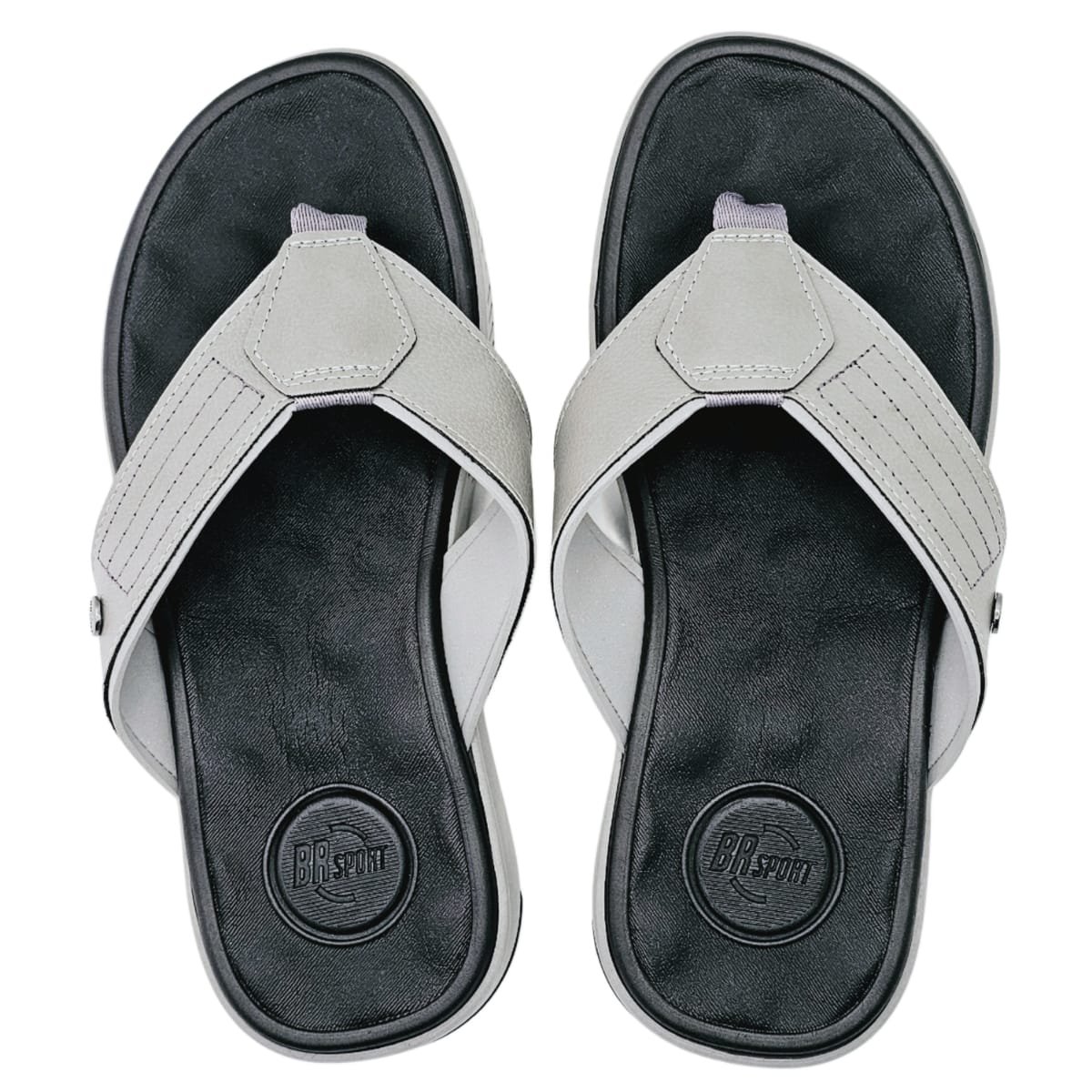 Chinelo Masculino Ortopédico BRspot Alta Absorção de Impacto Cinza 4