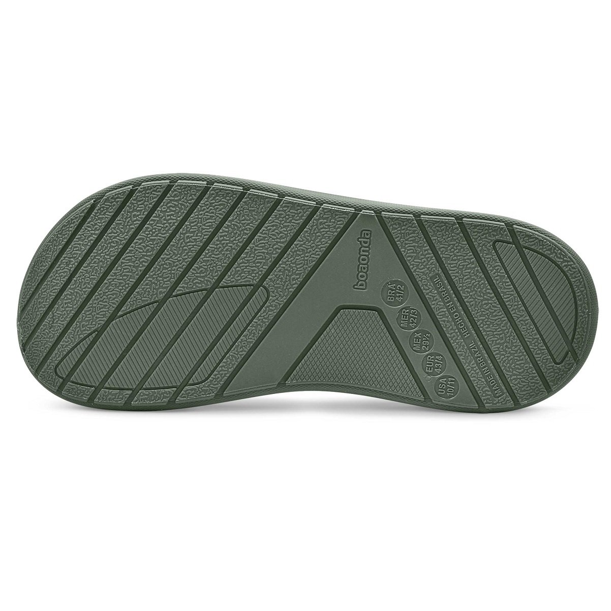 Sandália Ortopédica Brave Masculina Boaonda Alta Absorção de Impacto Verde 4