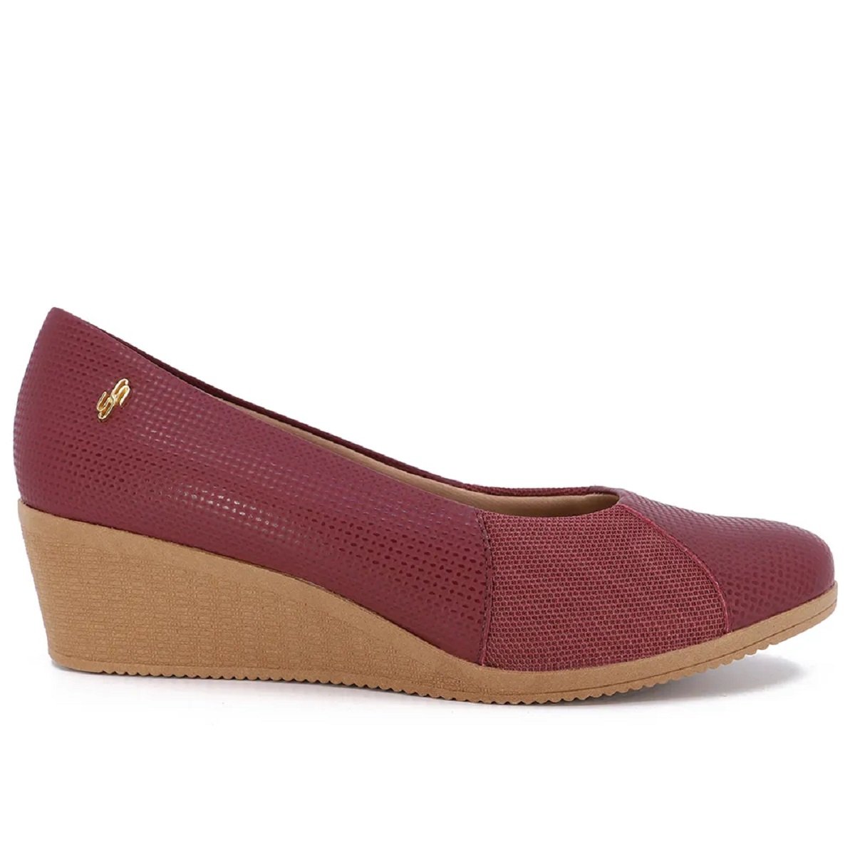 Sapato Usaflex Anabela Tresse com Tecnologia para Joanetes