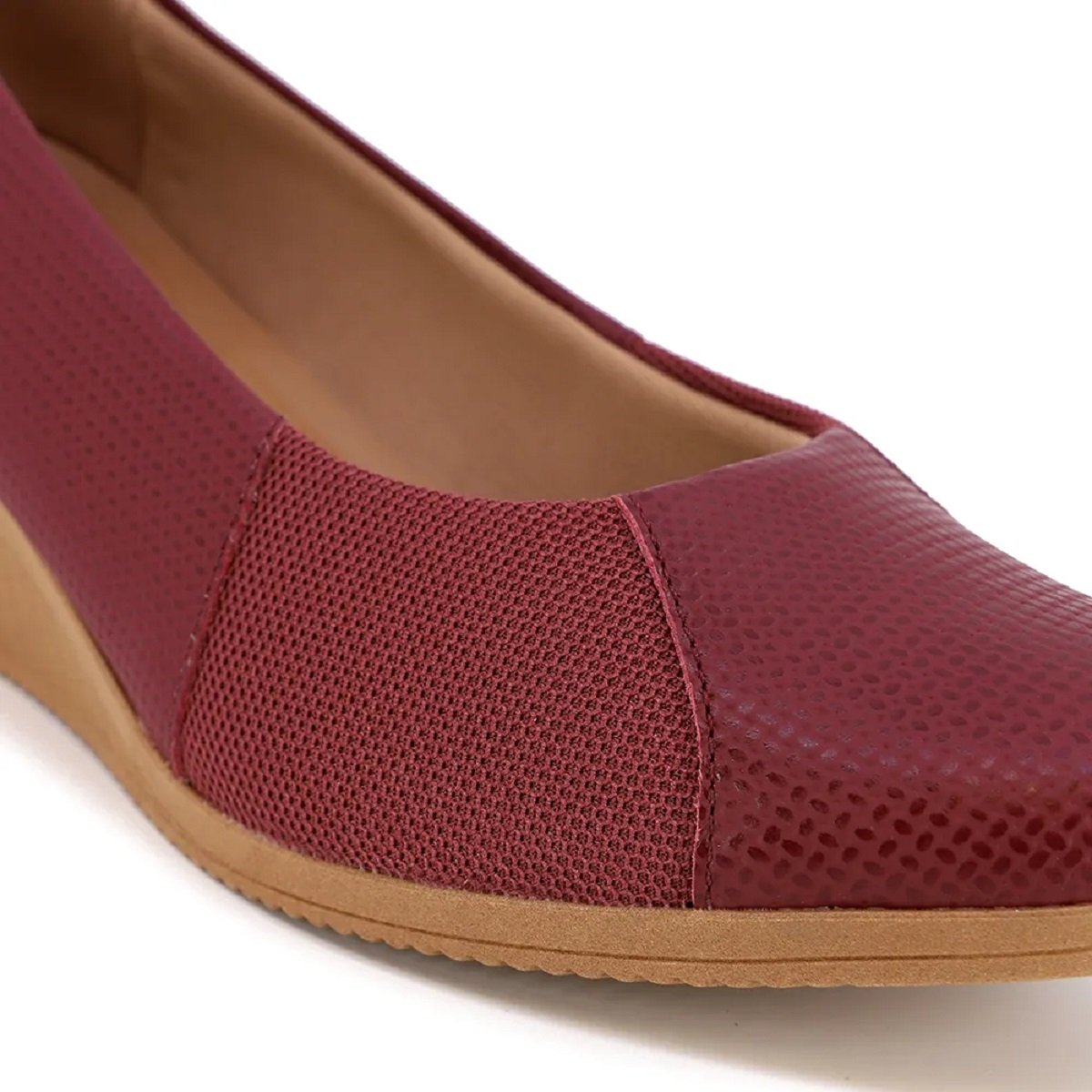 Sapato Usaflex Anabela Tresse com Tecnologia para Joanetes Bordô 3