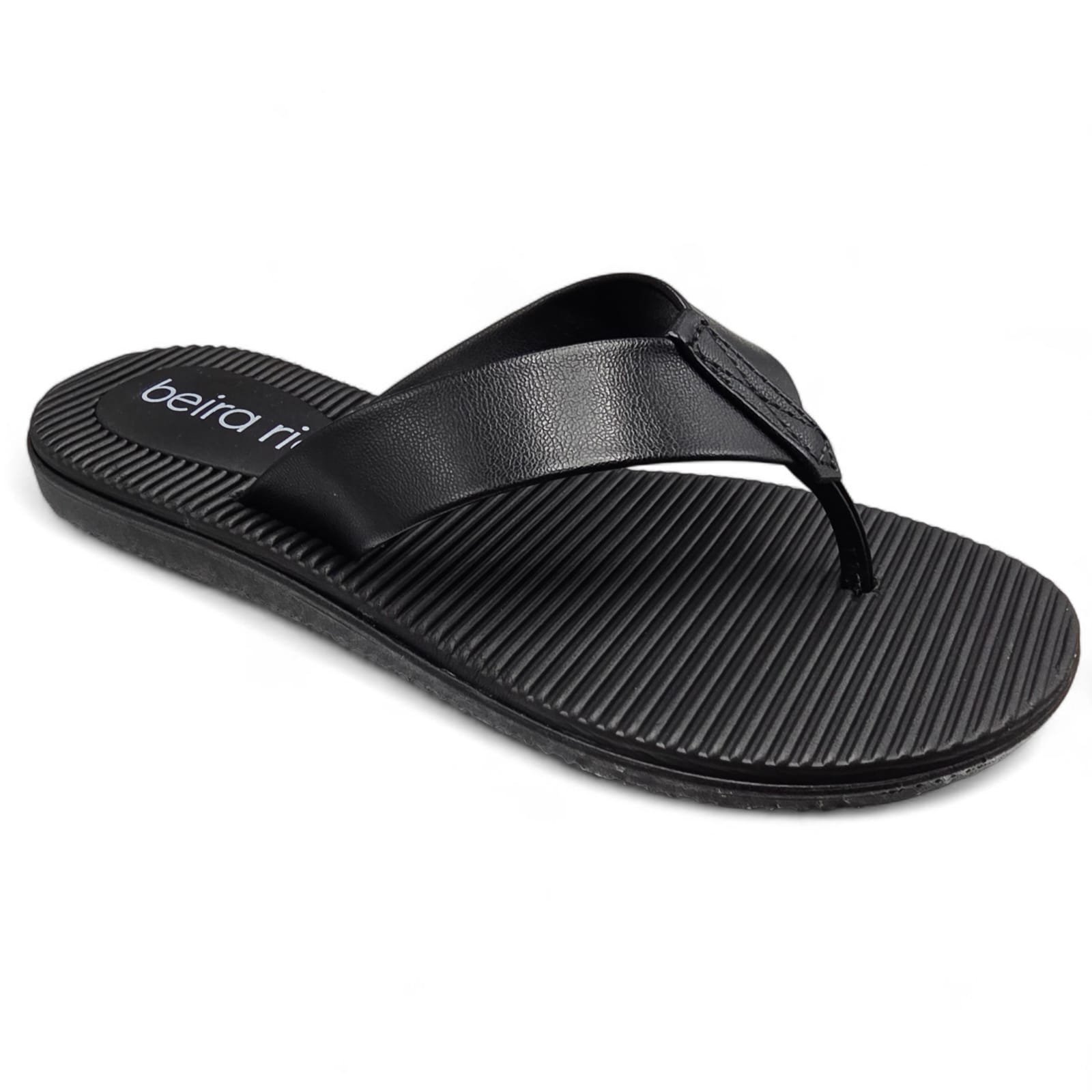 Chinelo Feminino Beira Rio Confortável Leve e Prático Preto 2