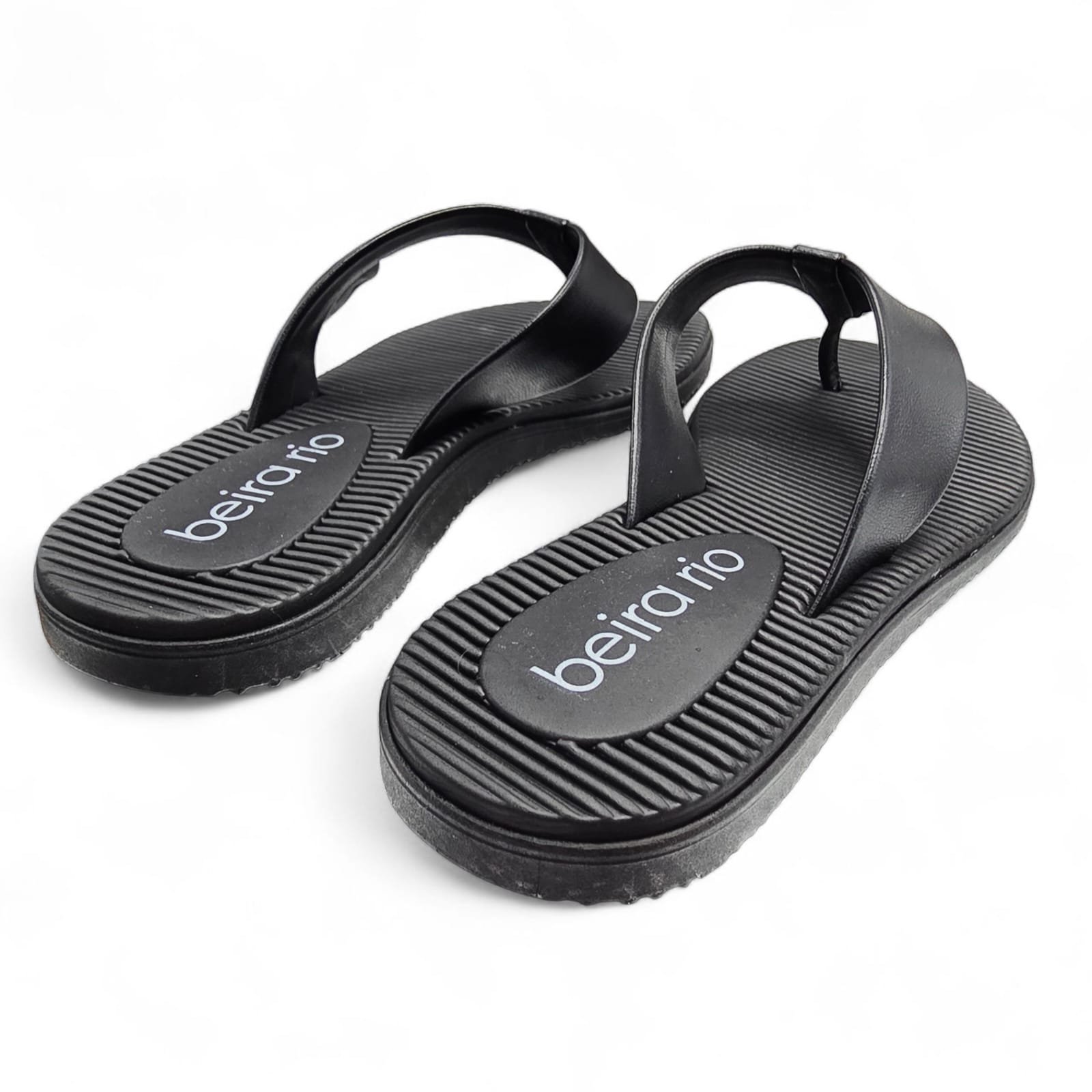 Chinelo Feminino Beira Rio Confortável Leve e Prático Preto 4
