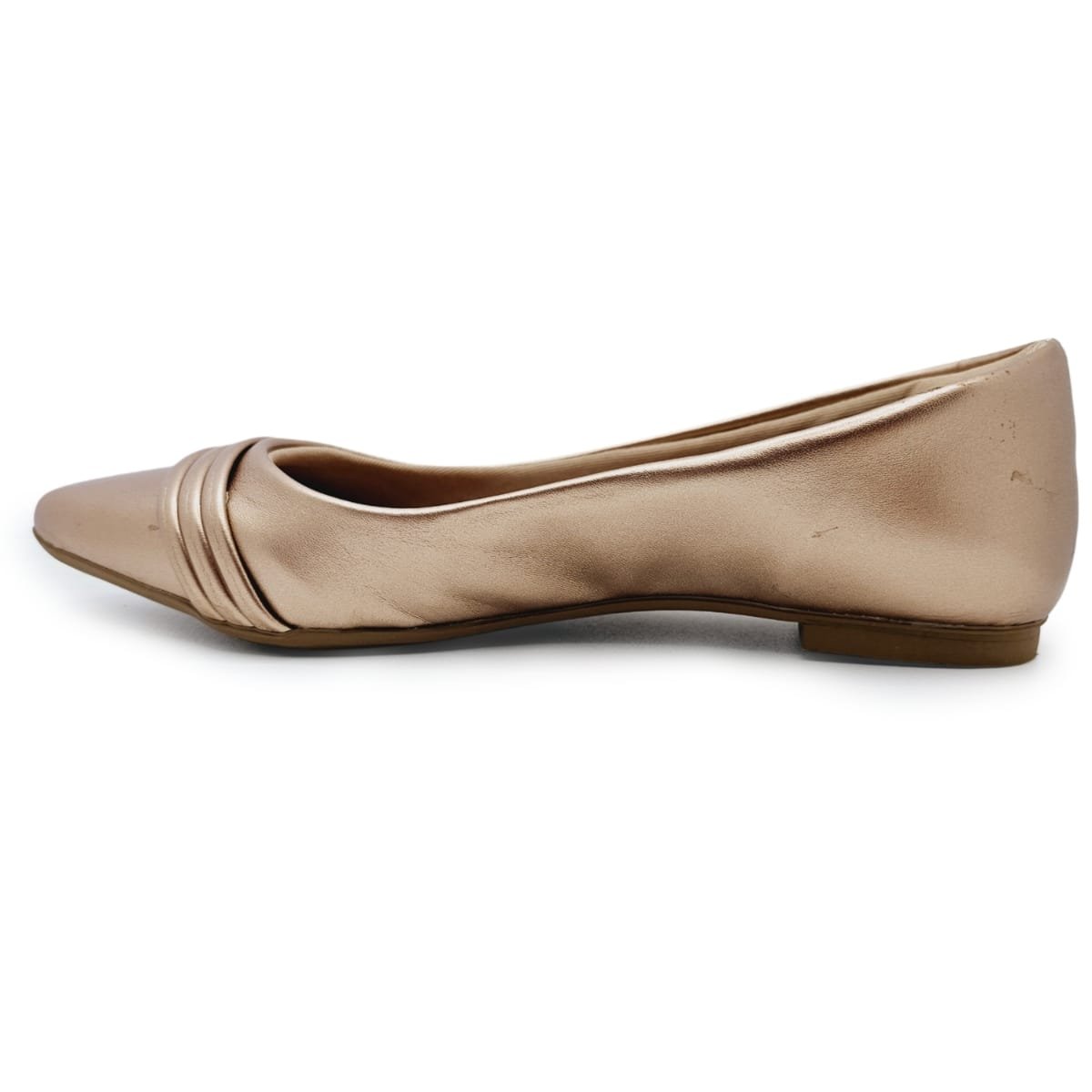 Sapatilha de Bico Fino Careflex com 3 Tiras Cobre 3