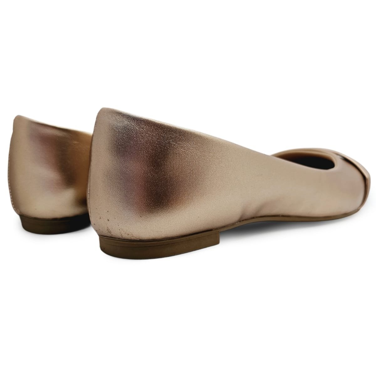 Sapatilha de Bico Fino Careflex com 3 Tiras Cobre 4