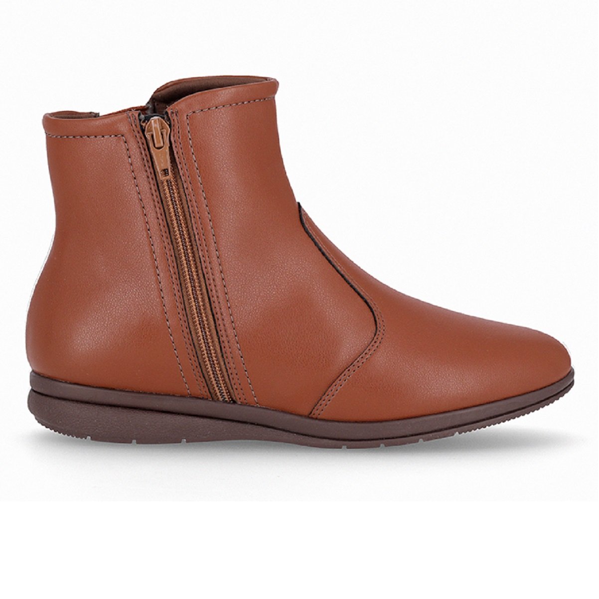 Bota Piccadilly Cano Curto Anabela Baixa Conforto e Estilo
