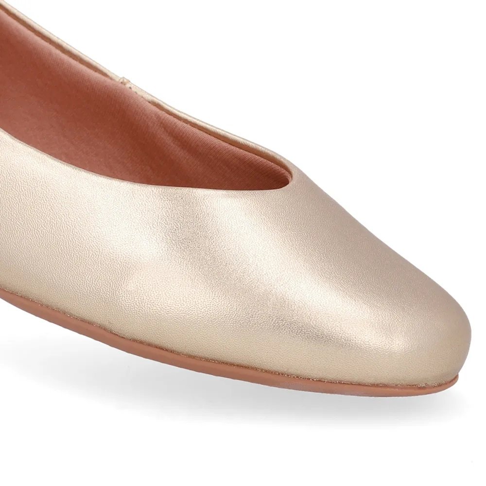 Sapatilha Usaflex Básica Conforto e Estilo Dourado 2