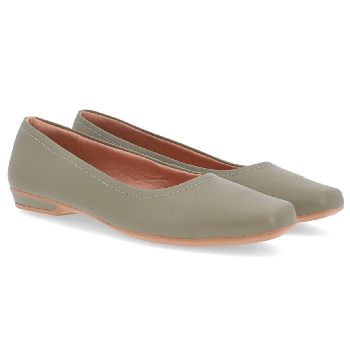 Sapatilha Usaflex em Couro Básica Verde 2