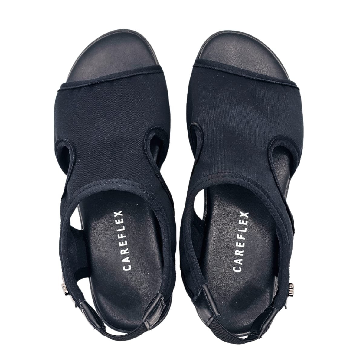 Sandália Careflex de Tecido Elastâno Indicada Pés Sensiveis Preto 3