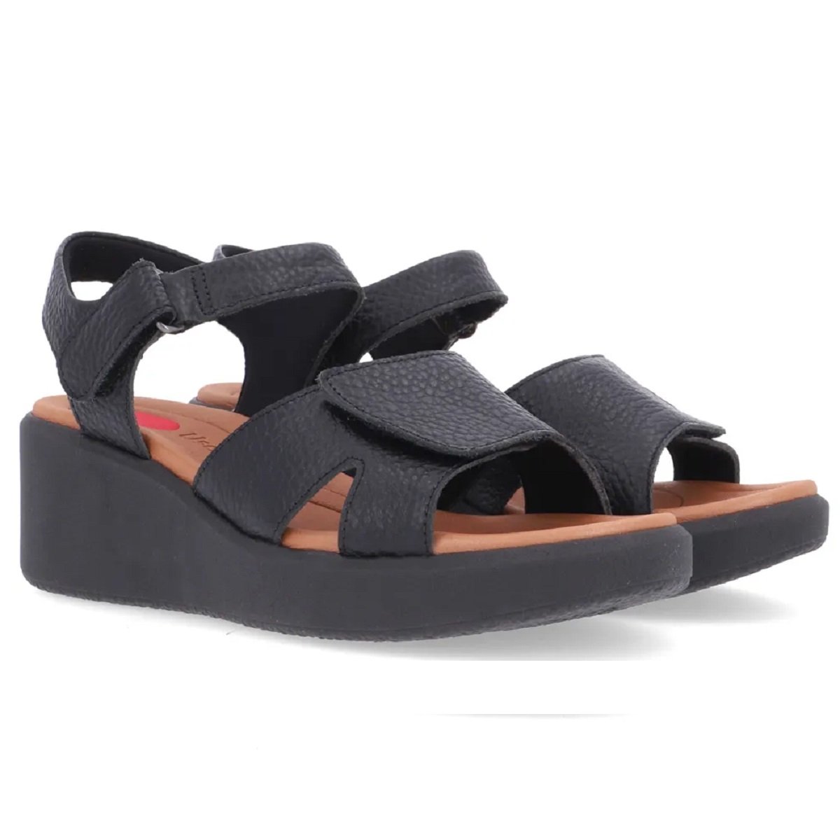 Sandália Usaflex Plataforma Alta Absorção de Impacto Preto 2