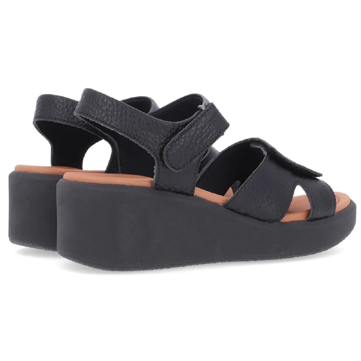 Sandália Usaflex Plataforma Alta Absorção de Impacto Preto 3