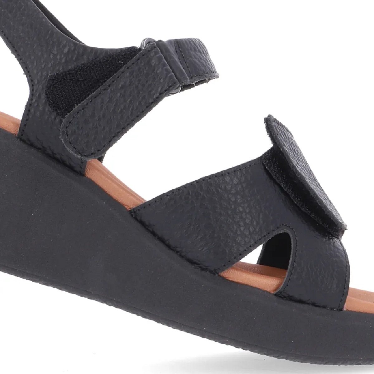 Sandália Usaflex Plataforma Alta Absorção de Impacto Preto 4