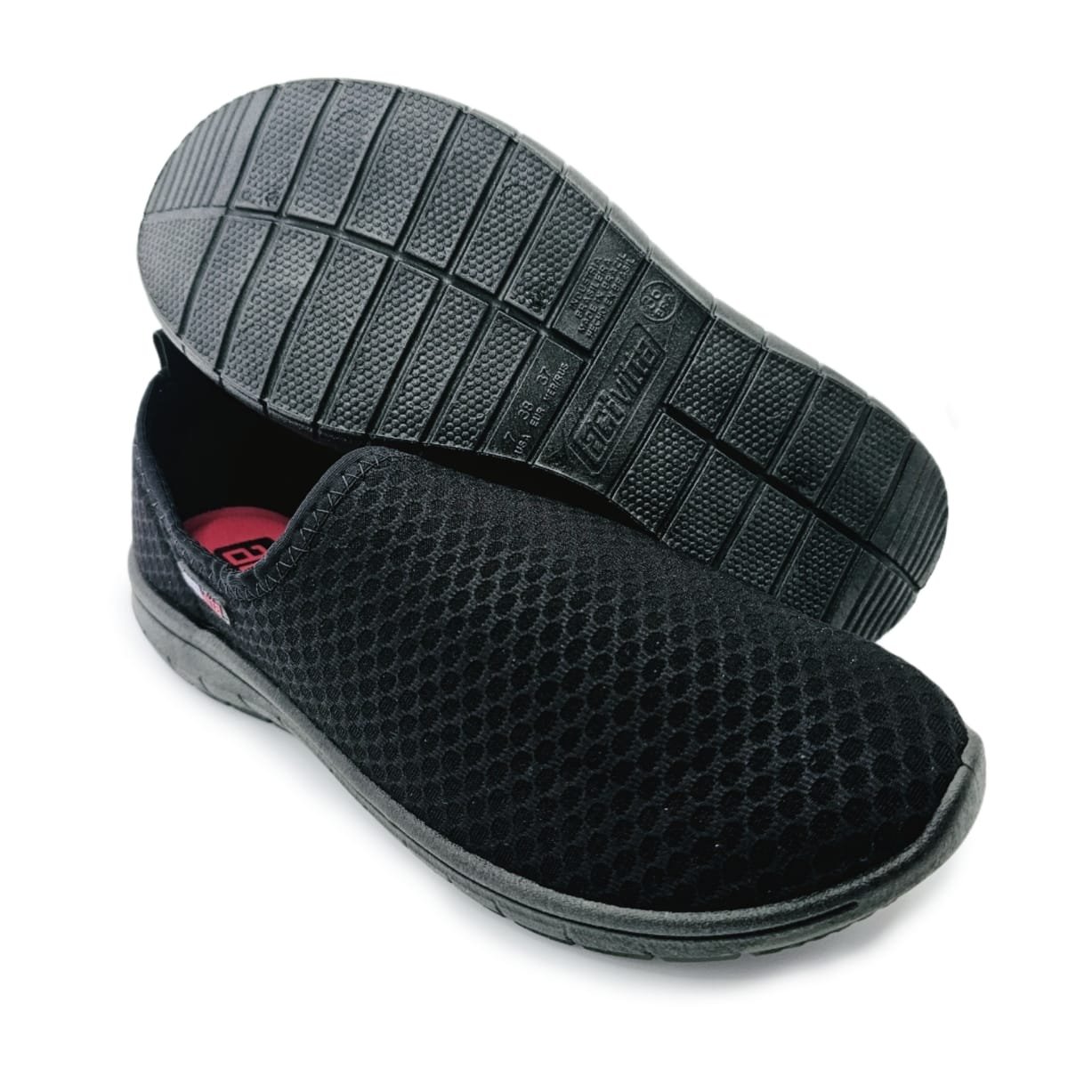 Tênis Sapatilha Actvitta Lycra Feminino Pratico Confortável Preto 4