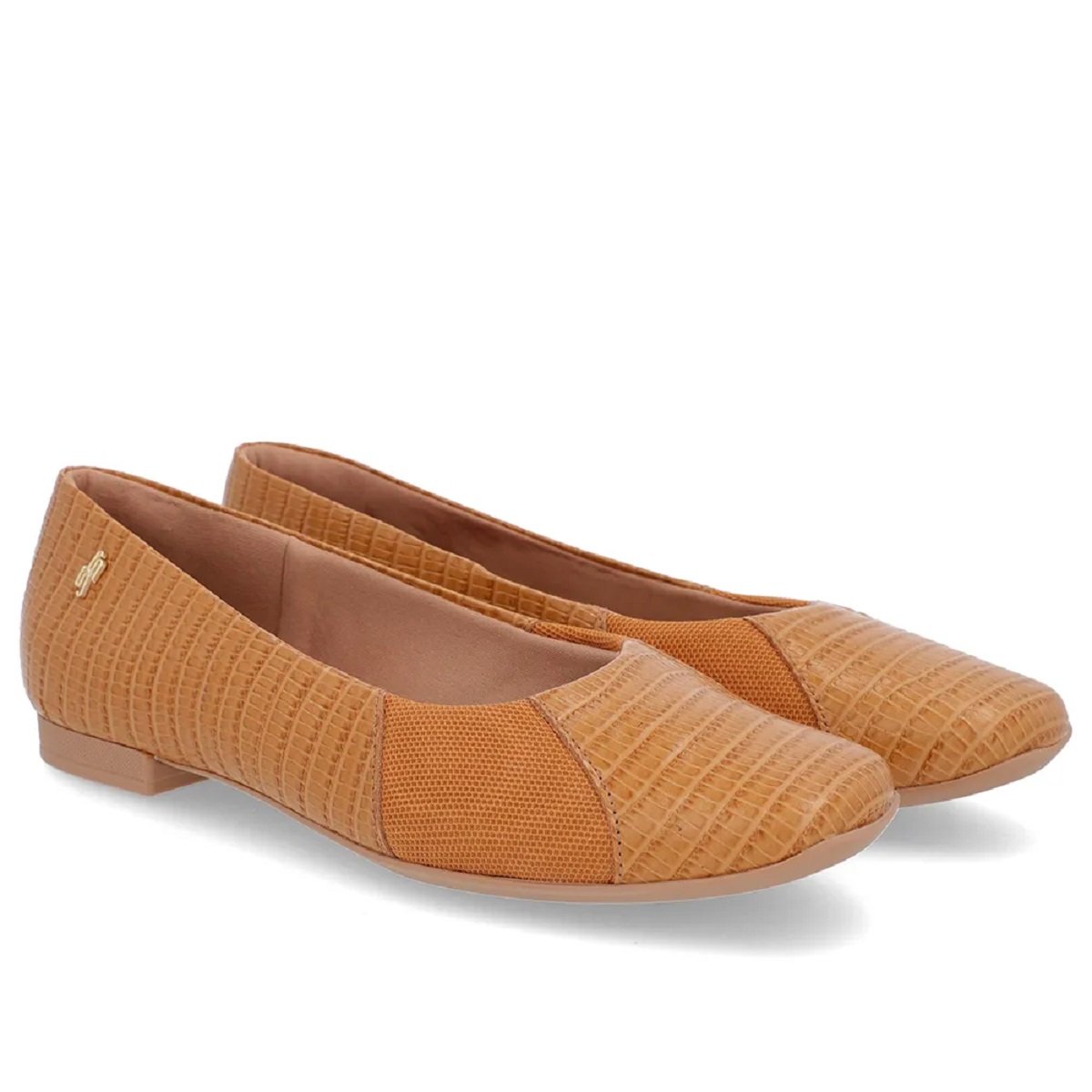Sapatilha Usaflex Joanetes Couro Rasteira Super Confortável Caramelo 2