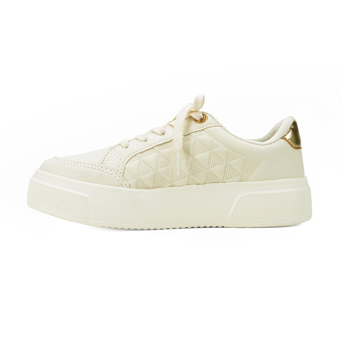 Tênis Kolosh Casual Flatform Creme 3