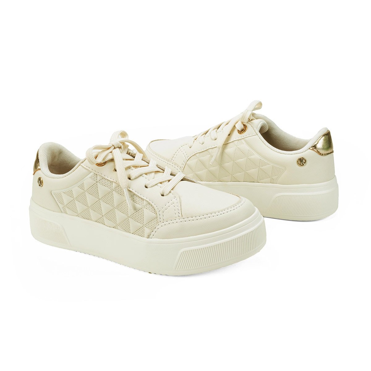 Tênis Kolosh Casual Flatform Creme 7