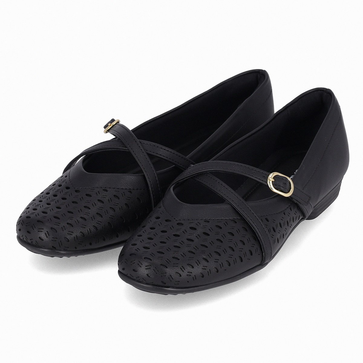 Sapatilha Piccadilly Boneca Raquel Salto Baixo Preto 3