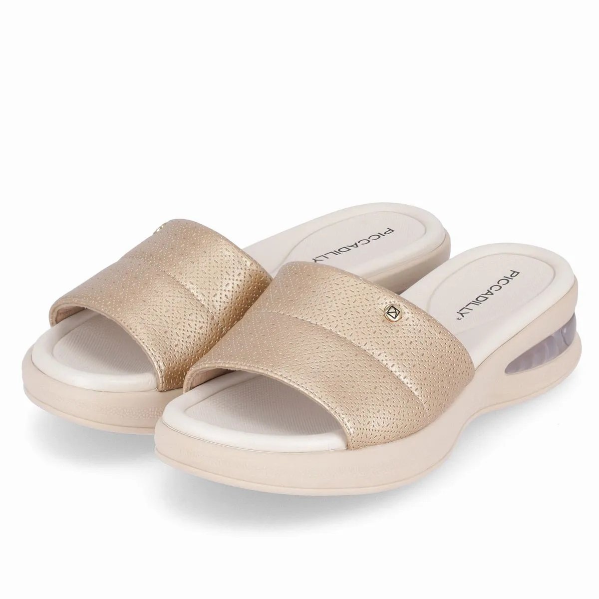 Tamanco Picadilly com Amortecedor SoftStep Anabela Dourado 3