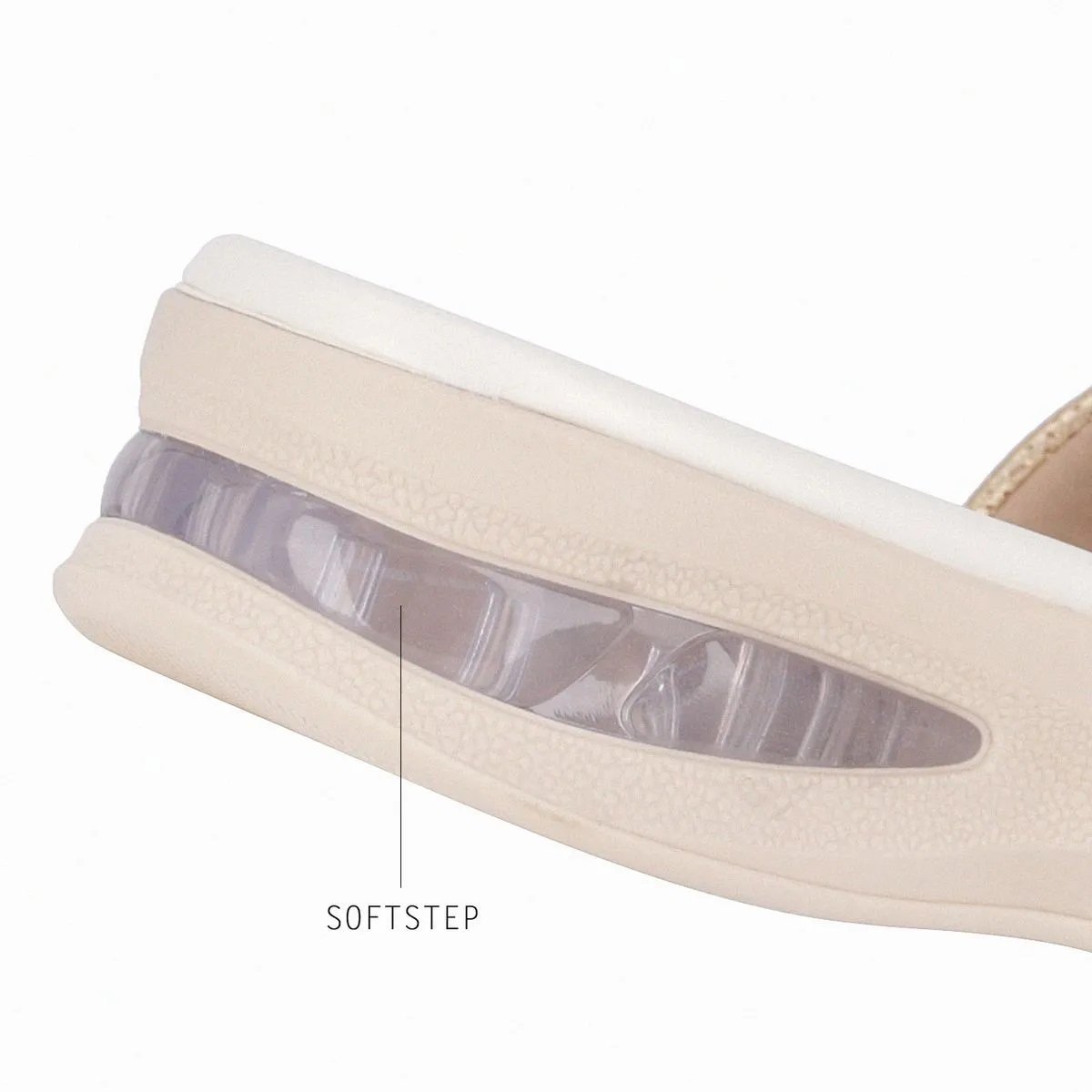 Tamanco Picadilly com Amortecedor SoftStep Anabela Dourado 5