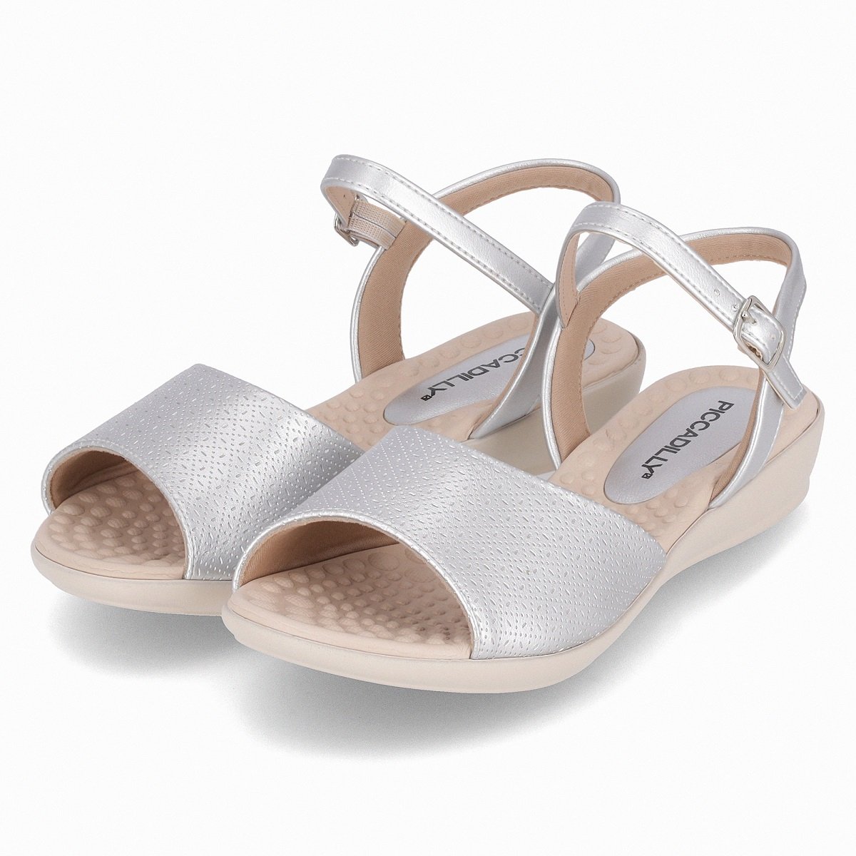 Sandalia Piccadilly Camila Rasteira Prata 3