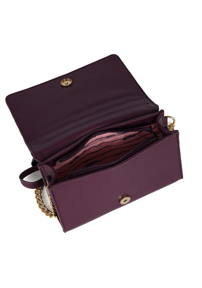 Bolsa Carteiro Pequena Transversal Matelassê Coração Up4you Roxo 5