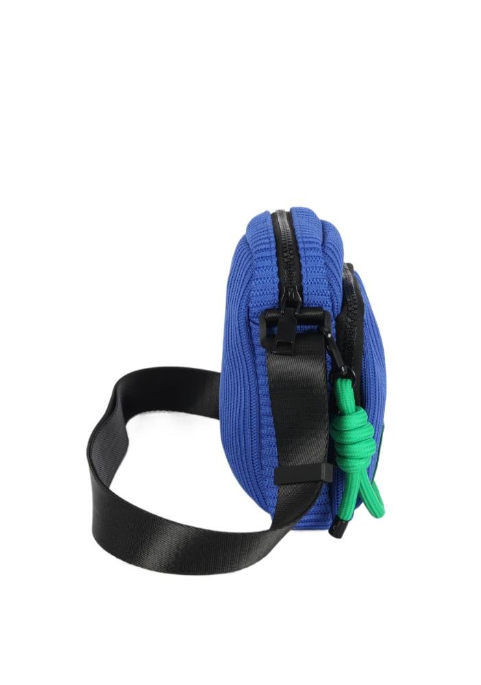 Bolsa Shoulder Bag Pequena Malha Inverno Up4you Azul 5