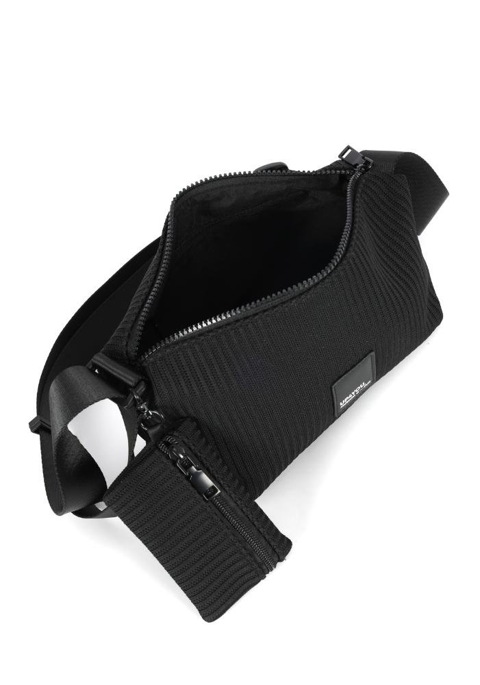 Bolsa Baguete Pequena Tranversal Malha Inverno Up4you Preto 2