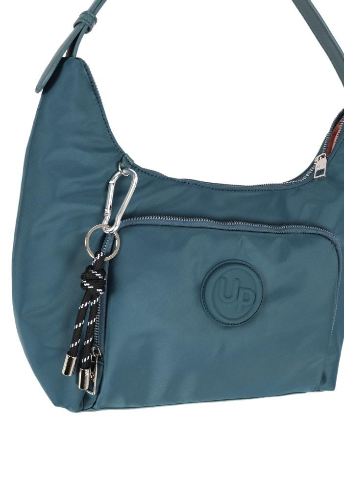 Bolsa Croissant Pequena Náilon Up4you Pétroleo 2