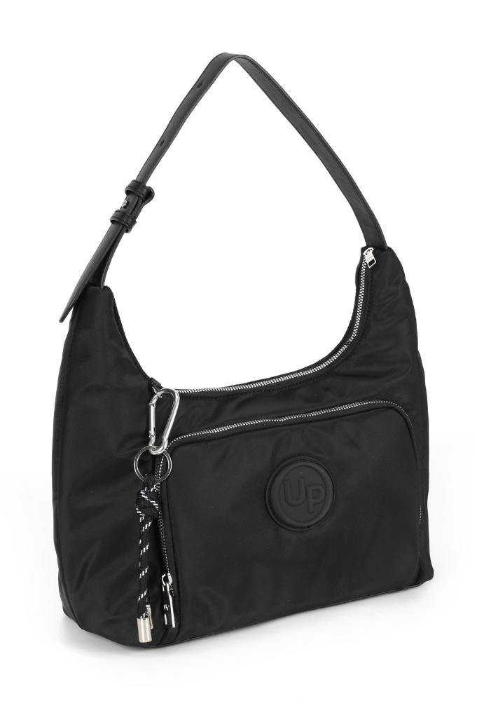 Bolsa Croissant Pequena Náilon Up4you Preto 4