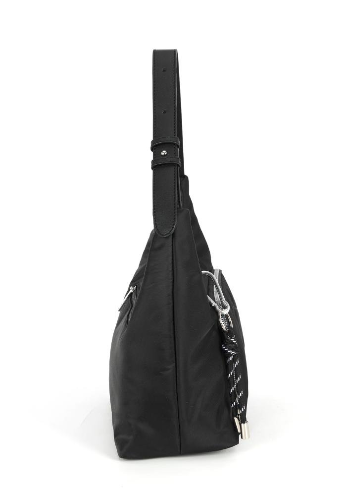 Bolsa Croissant Pequena Náilon Up4you Preto 5