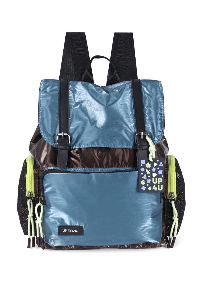 Mochila de Costas Pequena Náilon Metalico Esportiva Up4you