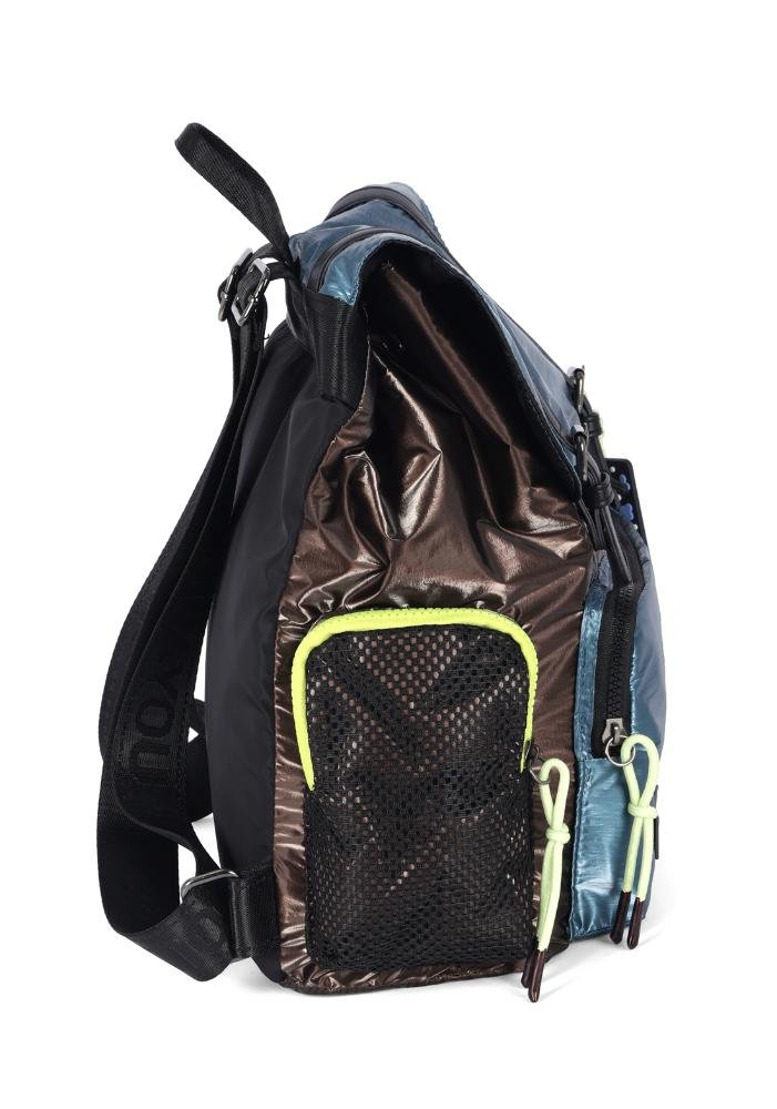 Mochila de Costas Pequena Náilon Metalico Esportiva Up4you Azul 4
