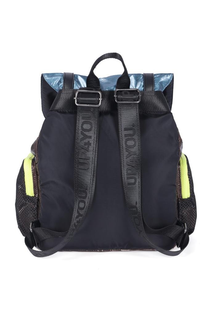 Mochila de Costas Pequena Náilon Metalico Esportiva Up4you Azul 5