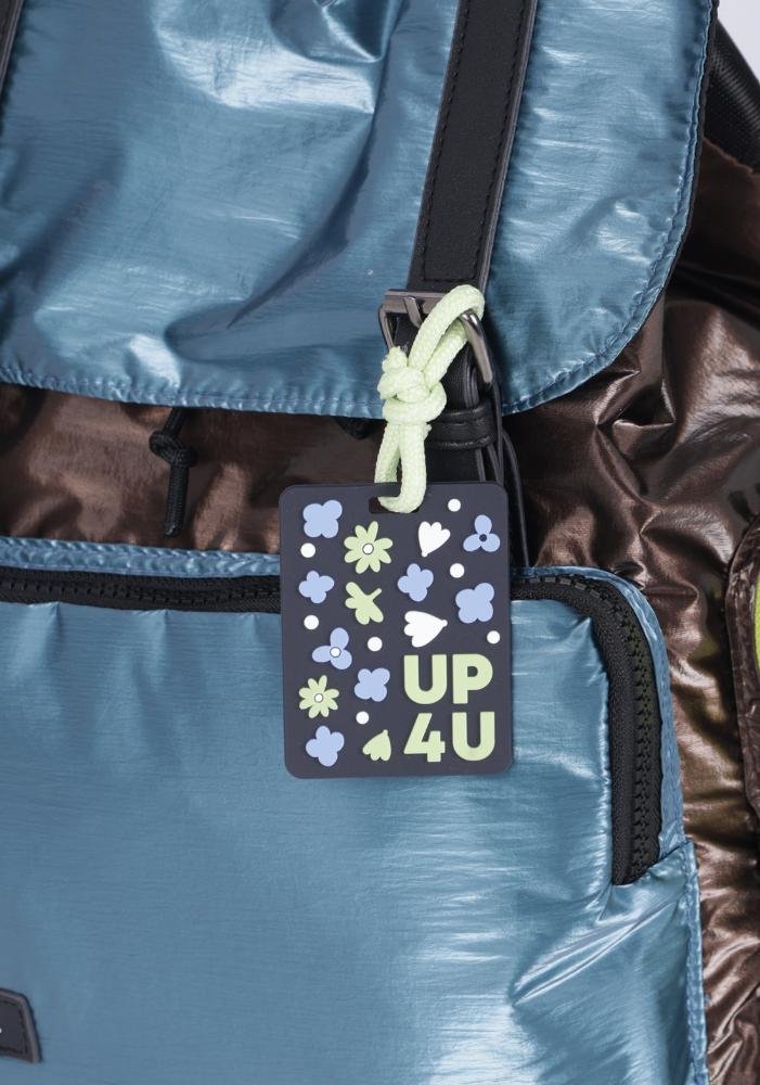Mochila de Costas Pequena Náilon Metalico Esportiva Up4you Azul 7