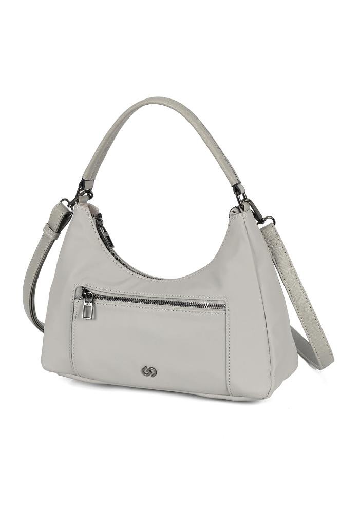 Bolsa Canoa Média de Ombro Casual Transversal Gash Cinza 2
