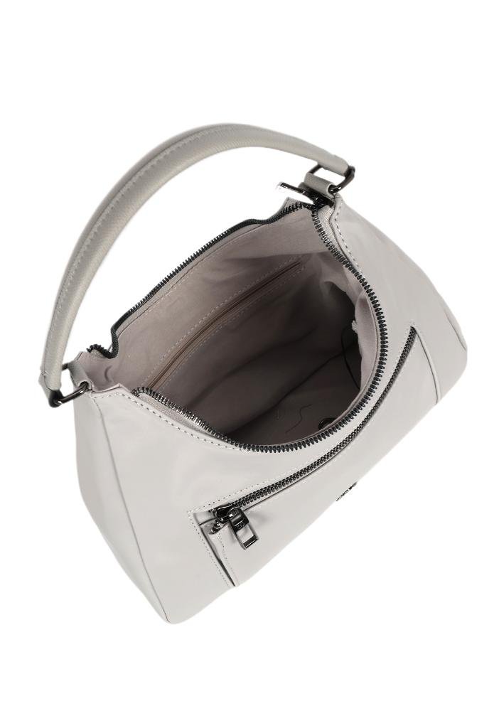 Bolsa Canoa Média de Ombro Casual Transversal Gash Cinza 4