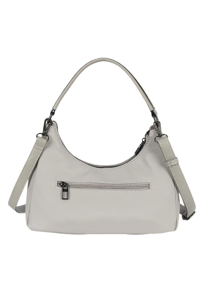 Bolsa Canoa Média de Ombro Casual Transversal Gash Cinza 5
