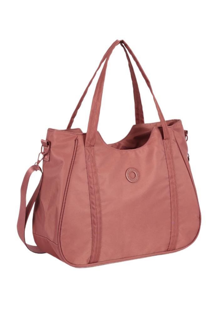 Bolsa Tote Média Transversal Náilon Up4you Rosa 4